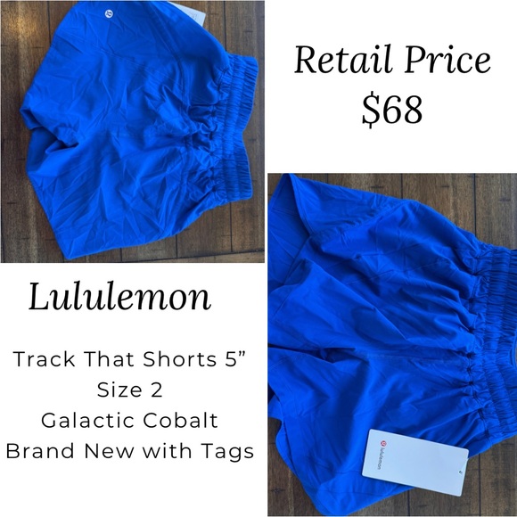 lululemon athletica Pants - Lululemon Track That Shorts 5” | Galactic Cobalt | Size 2 | NWT